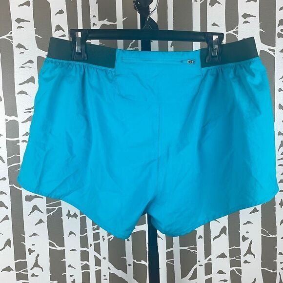 The North Face Turquoise Flashdry Running Shorts sz L - Picture 2 of 7